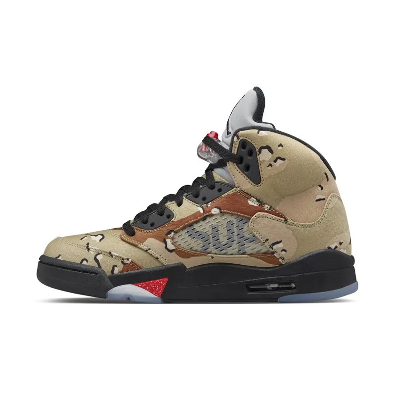 Air Jordan x Supreme Nike AJ V 5 Retro Desert Camo (824371-201)