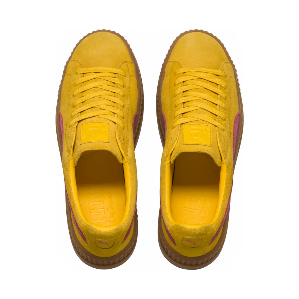 Puma Cleated Creeper Rihanna Fenty Suede Lemon (W) Lemon/Carmine Rose-Vanilla Ice (366268-03)
