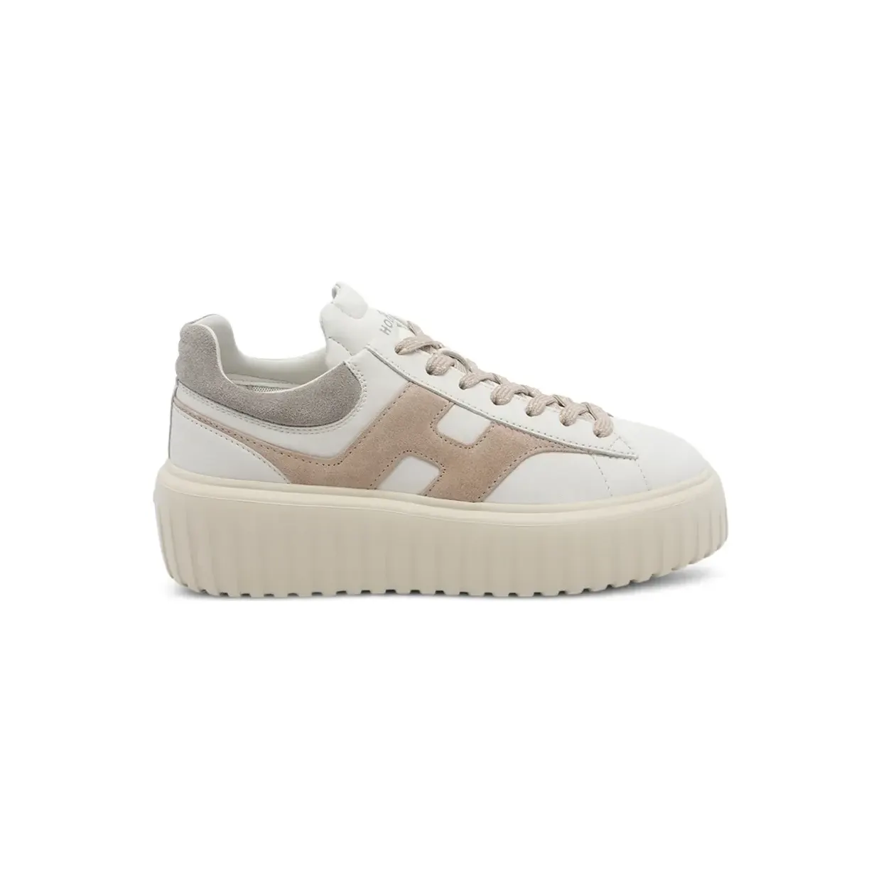 Hogan H-Stripes met vlakken en logopatch “White” (HXW6450FE91N1M)