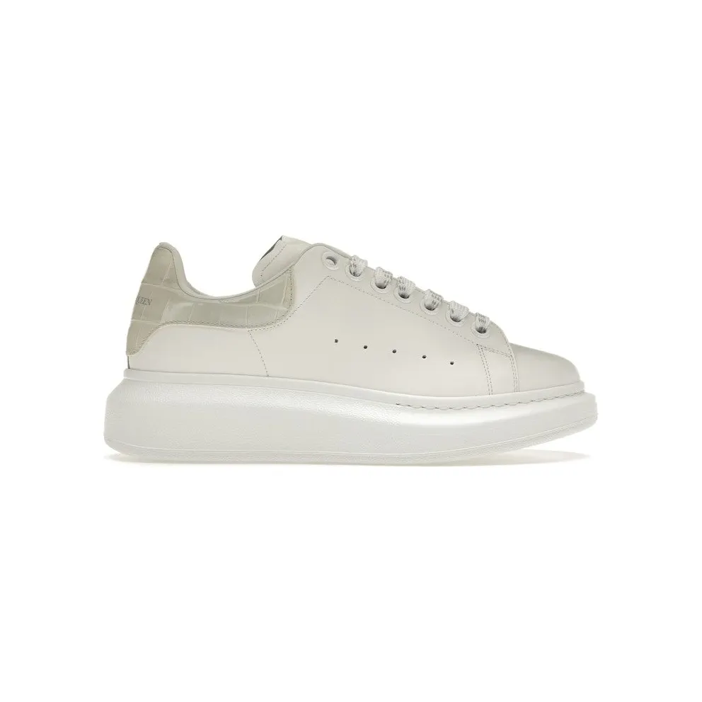 Alexander McQueen Oversized White Croc (718233WICG68959)