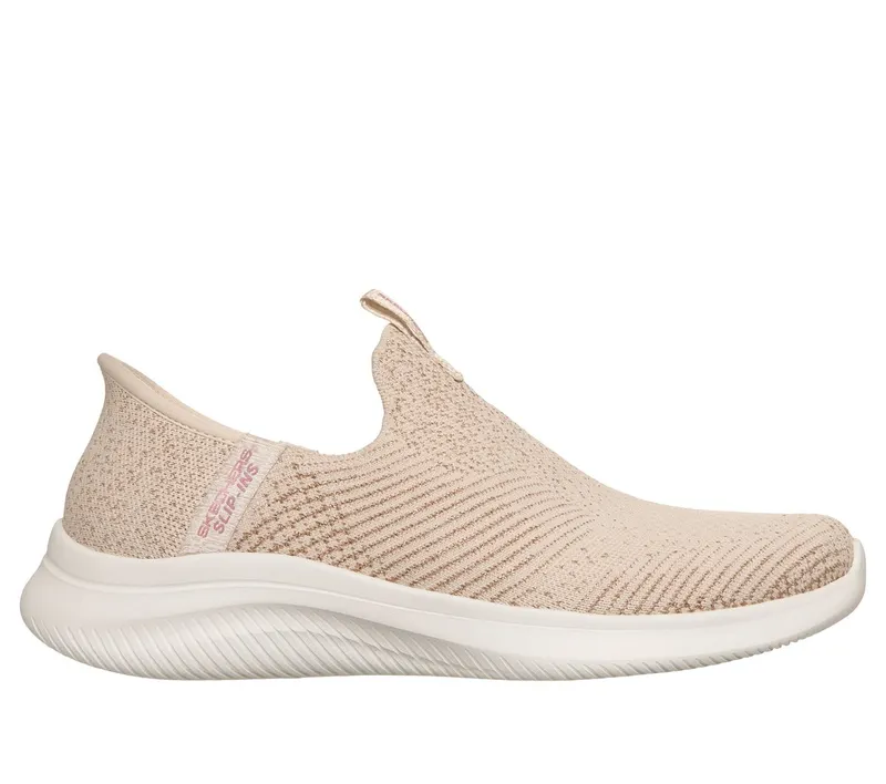 Skechers Slip-ins: Ultra Flex 4.0 – Midnight Sparkle Sneaker Natuurlijk/Gold