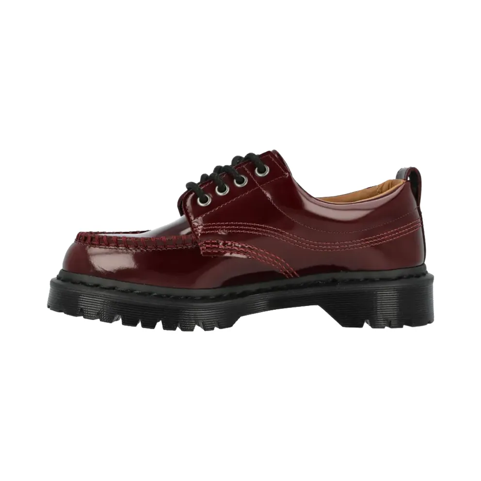 Dr Martens Lowell Lacquered Leather Moc Toe “Cherry Red” (42436600)