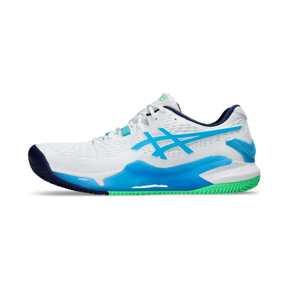 ASICS Gel-Resolution 9 Clay White Digital Aqua (1041A375-103)