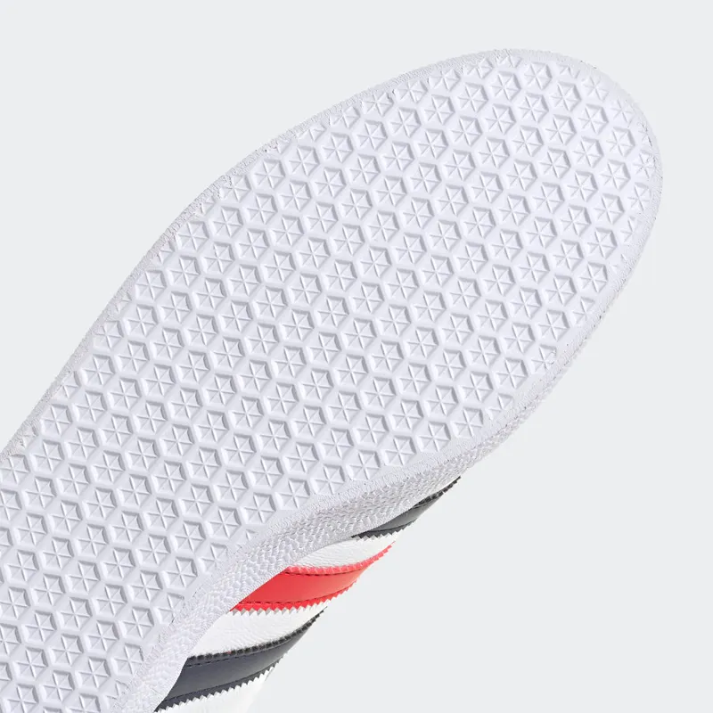 Adidas Gazelle White / Legend Ink / Collegiate Red (H06389)