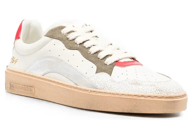 Dsquared2 Cracked-effect Panelled “White” (SNM0494 01509031 M4292) (3)
