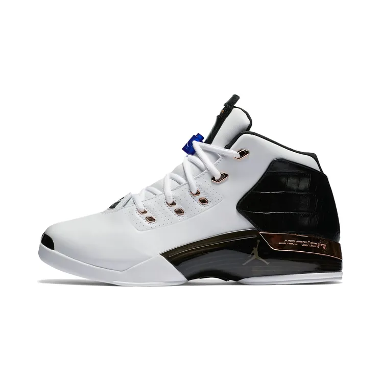 Air Jordan 17 Retro “White / Black / Sport Royal / Metallic Copper Coin” (832816-122)