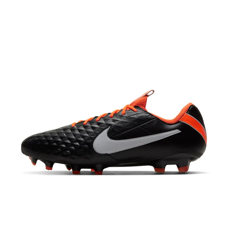 Nike Tiempo Legend 8 Elite FG “Black / Orange” (CI7587-018)