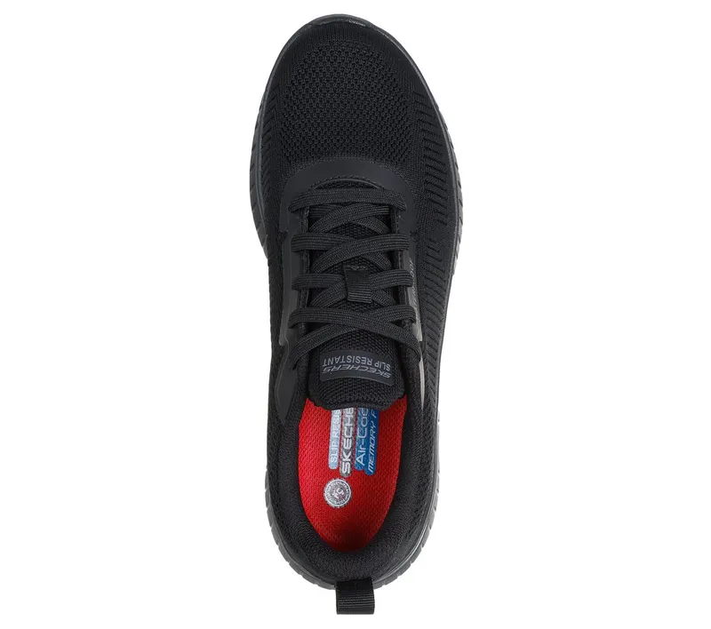 Skechers Work Slip-Resistant Waterproof: Squad Chaos – Awoa Sneaker Black