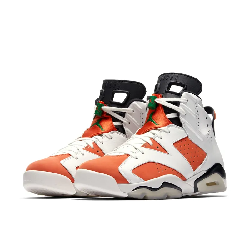 Jordan 6 Retro Gatorade Like Mike White Summit White/Team Orange-Black (384664-145)