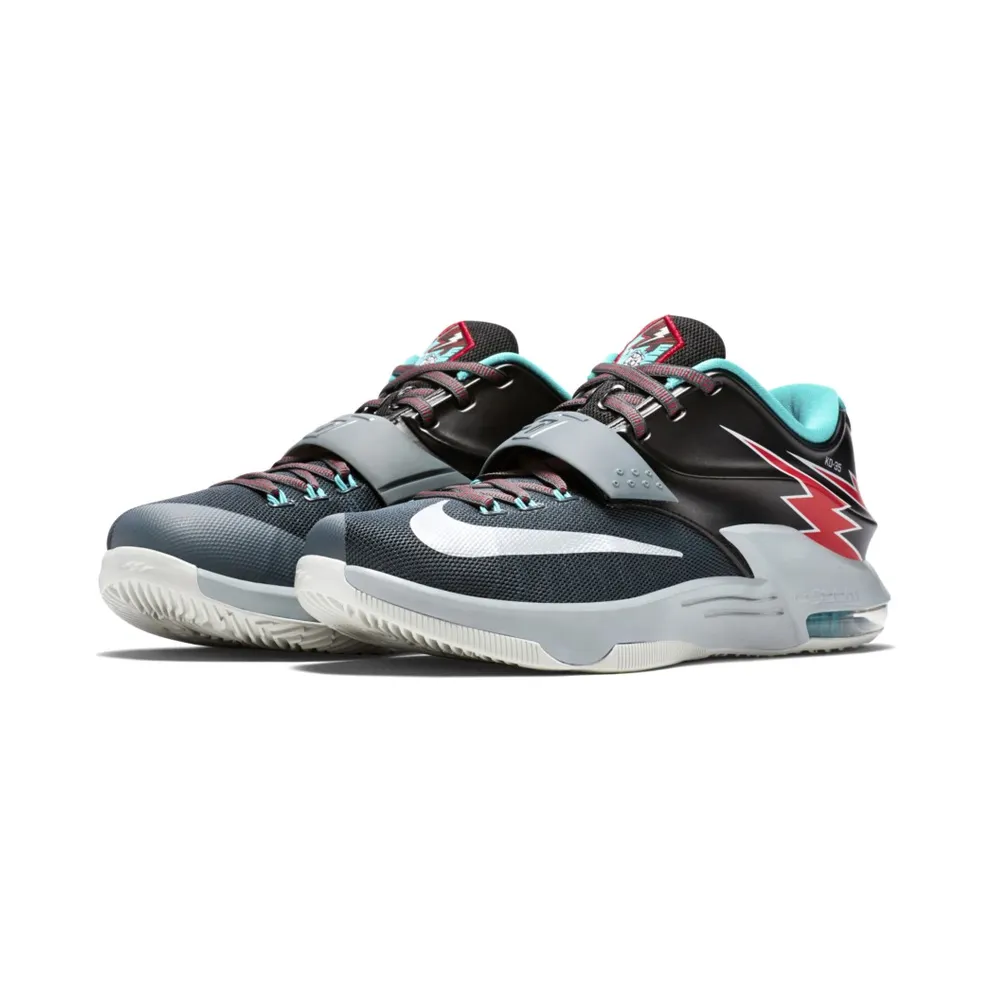 Nike KD 7 Flight Classic Charcoal/Dove Grey-Light Retro-University Red (653996-005)