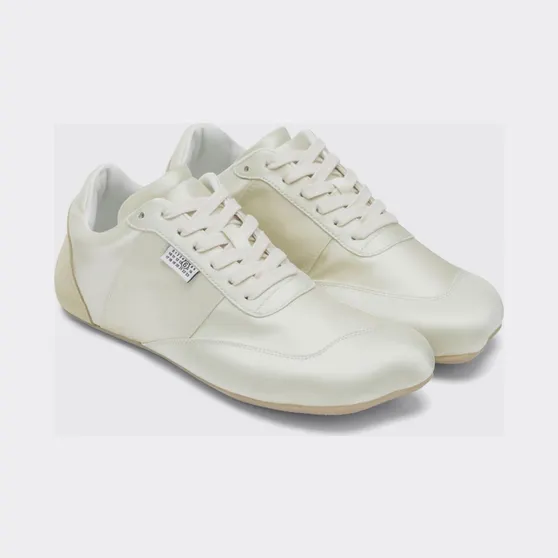 Maison Margiela Anatomic Tabi Satin and Suede Sneakers White (S59WS0248P7563T1010)