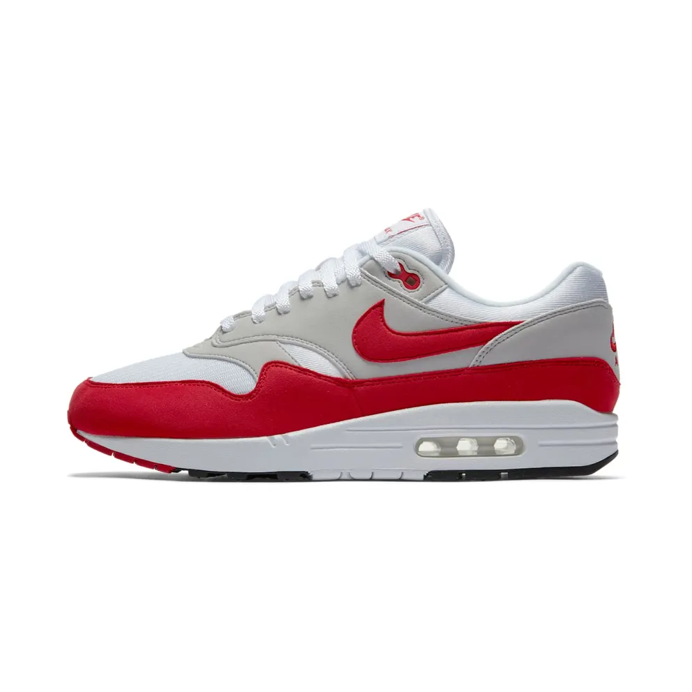 Nike Air Max 1 Anniversary Red (2017) White/University Red-Neutral Grey-Black (908375-100)