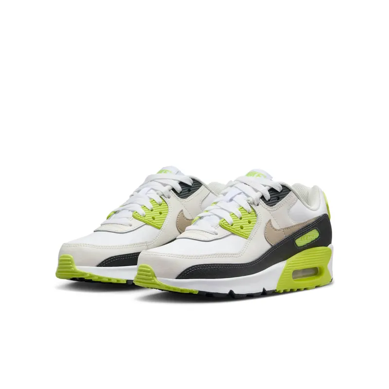 Nike Air Max 90 White Cyber Dark Smoke Grey Khaki (HF6358-103)