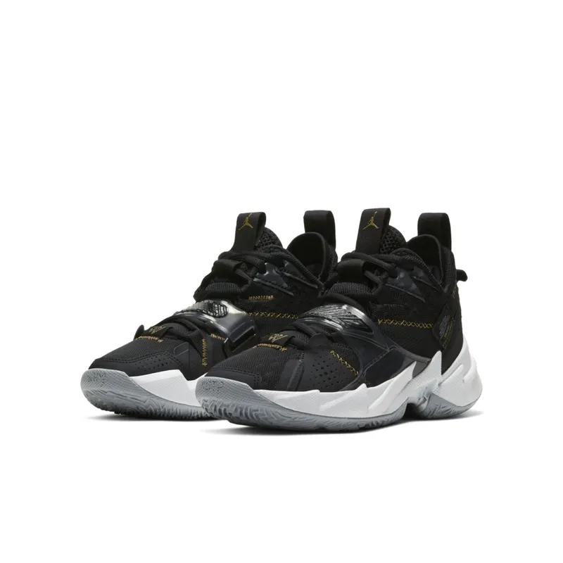 Jordan Why Not Zer0.3 The Family (GS) Black/Metallic Gold-White-Wolf Grey (CD5804-001)