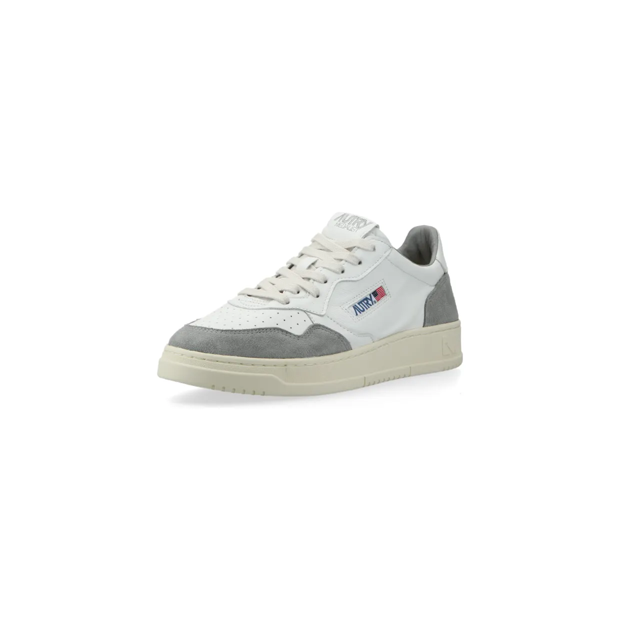 Autry Medalist Low W (goat / suede white / grey) – AULWGS37 (2)