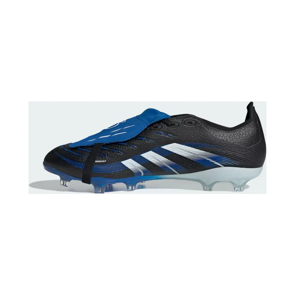 adidas Predator League Jude Bellingham Fold-over Tongue Firm/multi-ground Boots “Core Black / Cloud White / Glow Blue” (JS4270)