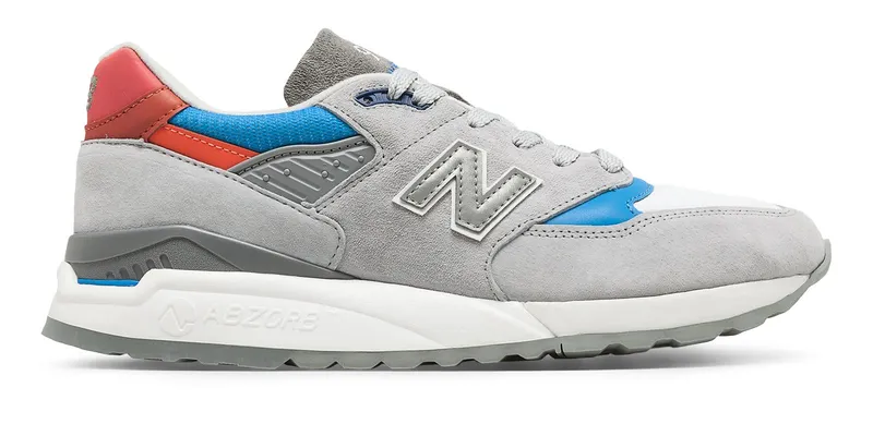 New Balance 998 Grey Light Blue Red Grey/Light Blue-Red (M998CNG)