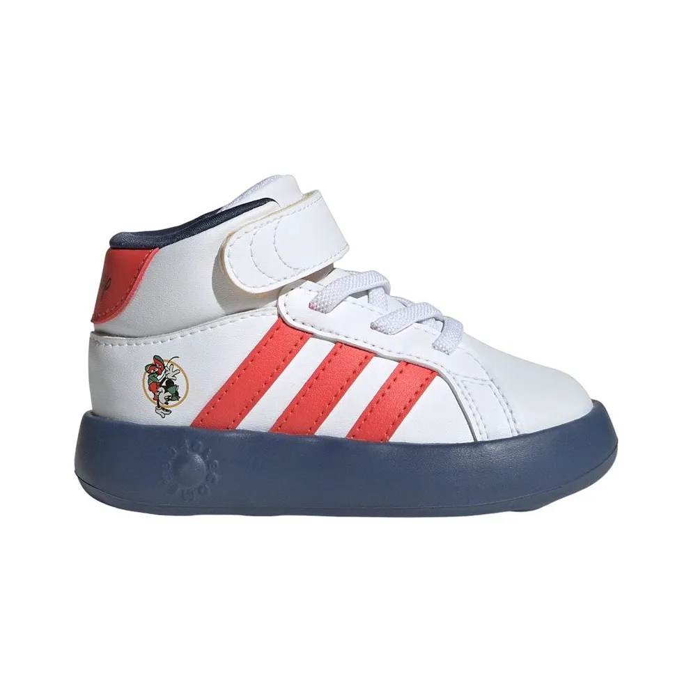 adidas Grand Court Disney Mickey Cloud White Bright Red Preloved Ink (IF4095)