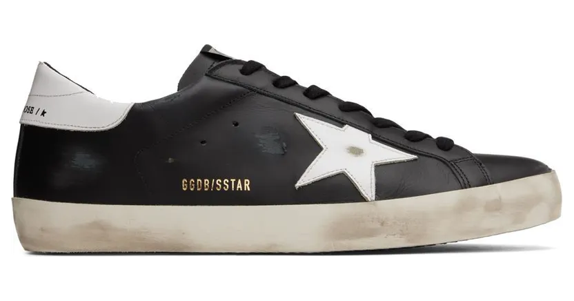 Golden Goose Super-Star Black White Leather (GMF00101F00032180203)
