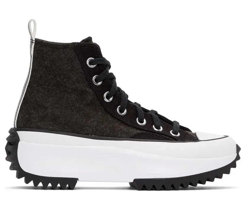 Converse Run Star Hike High ‘Black Ice – Black Silver’ Black/Silver/White (169437C)