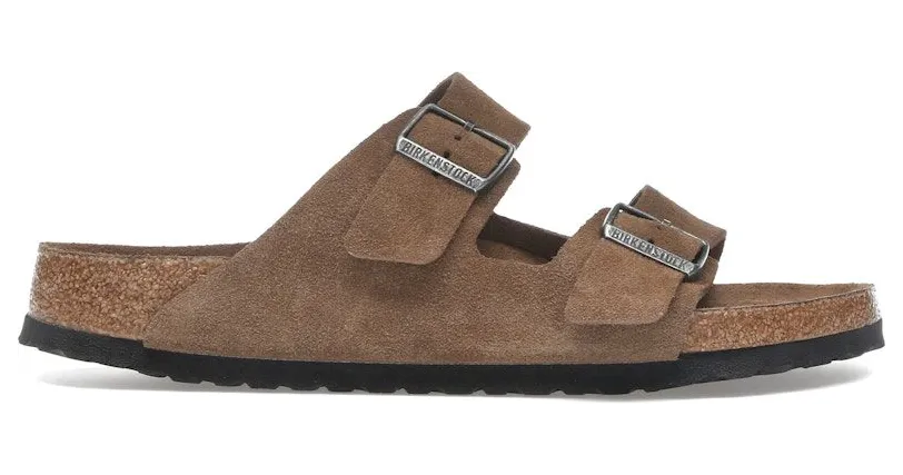 Birkenstock Arizona Soft Footbed Suede Leather Dark Tea Tonal (1030863)