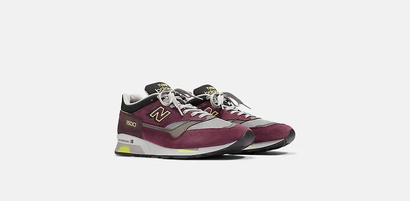 New Balance 1500 MiUK Plum Wine Neon Yellow (U1500PUL)