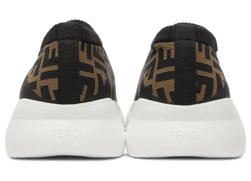 Fendi Brown & Black ‘Forever Fendi’ Low-Top F17ML TABAC (7E1254 A7MN) (4)