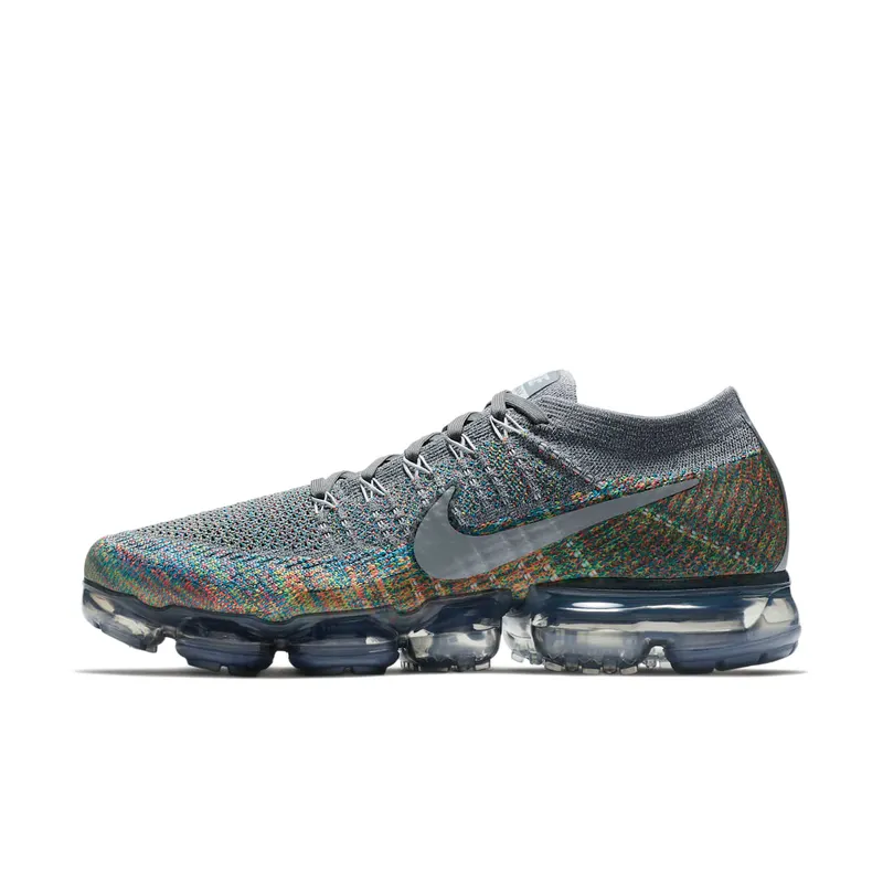 Nike Air VaporMax Grey Multi-Color Dark Grey/Reflect Silver-Racer Blue (849558-019)