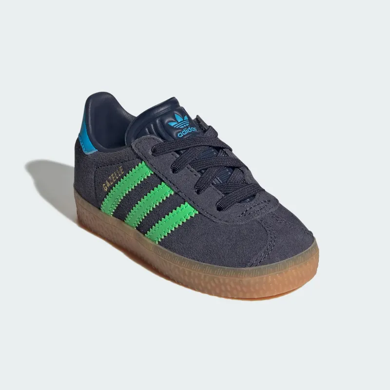 adidas Gazelle Comfort Closure Shadow Navy Screaming Green (IH6476)