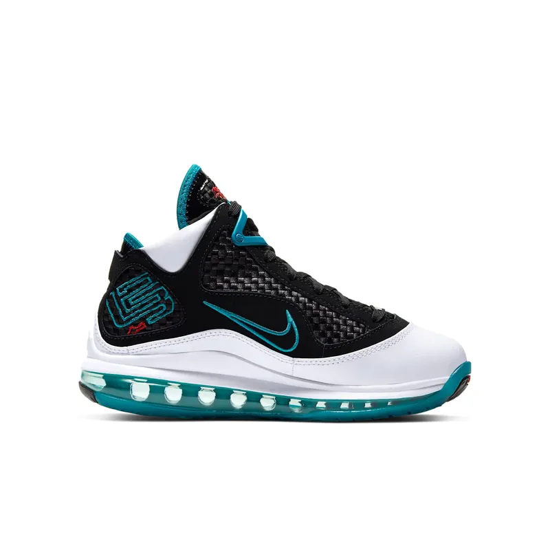Nike LeBron 7 NFW Red Carpet 2019 (GS) White/Black-Glass Blue-Challenge Red (CT3794-100)