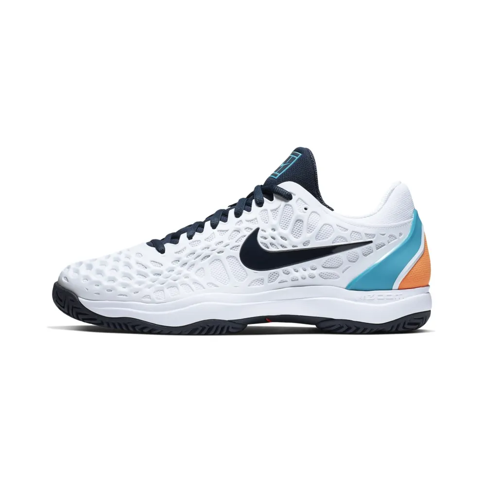 Nike Court Zoom Cage 3 White White Light Carbon Light Blue Fury Obsidian (918193-104)