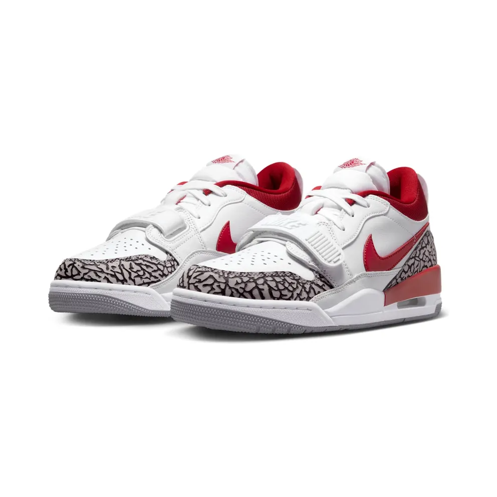 Jordan Legacy 312 Low White Cement Gym Red (FQ7827-106)