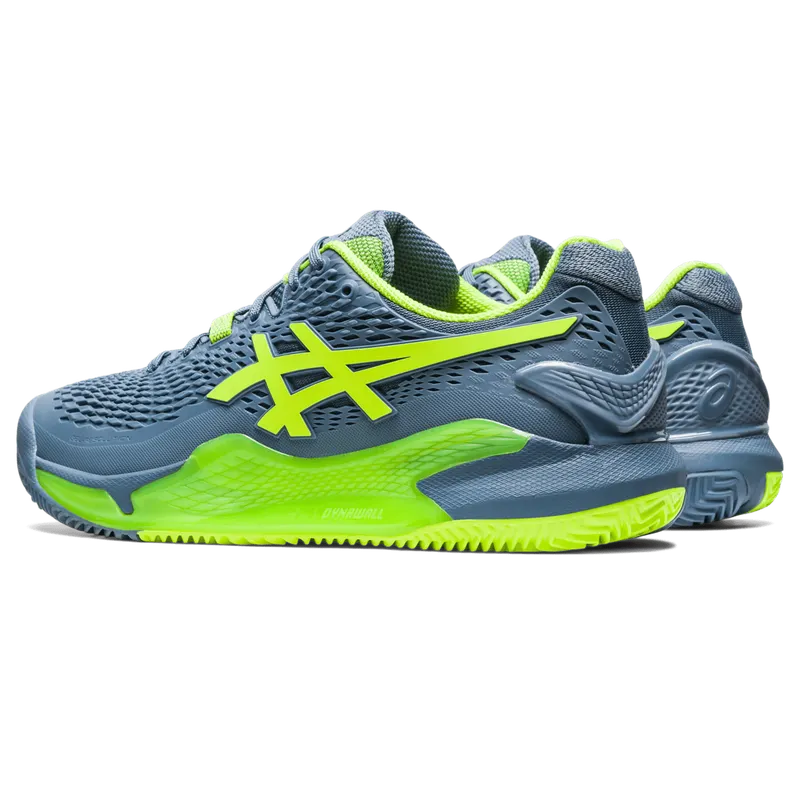 Asics GEL-RESOLUTION 9 CLAY Steel Blue/Hazard Green (1041A375.400)