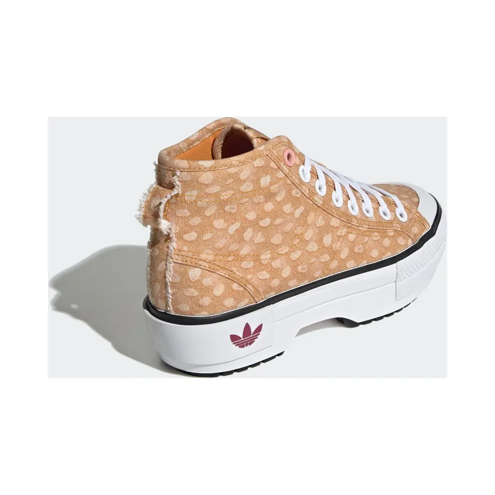 Adidas DISNEY NIZZA TREK W SHOES Cloud White / Legacy Burgundy / Off White (GZ1654)