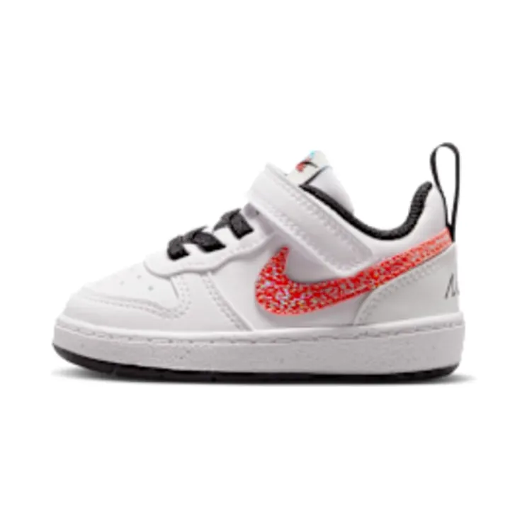 Nike Court Borough Mid 2 “White / Picante Red / Barely Volt / Current Blue” (IR1528-100)