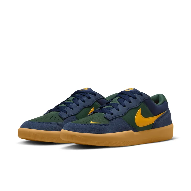 Nike SB Force 58 Midnight Navy Fir Gum Light Brown University Gold (DV5477-402)