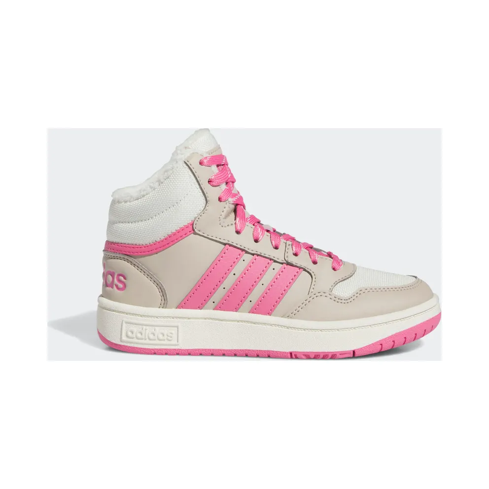 adidas Hoops Mid 3.0 Kids Schuh Wonder Beige / Pink Fusion / Off White (IF7739)