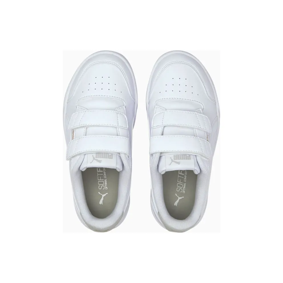 PUMA Shuffle Kids’ White/Gray Violet/Gold (375689-01)