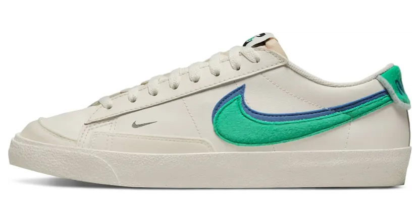 Nike Blazer Low 72 Double Swoosh Sail Green Blue (DO9777-001)