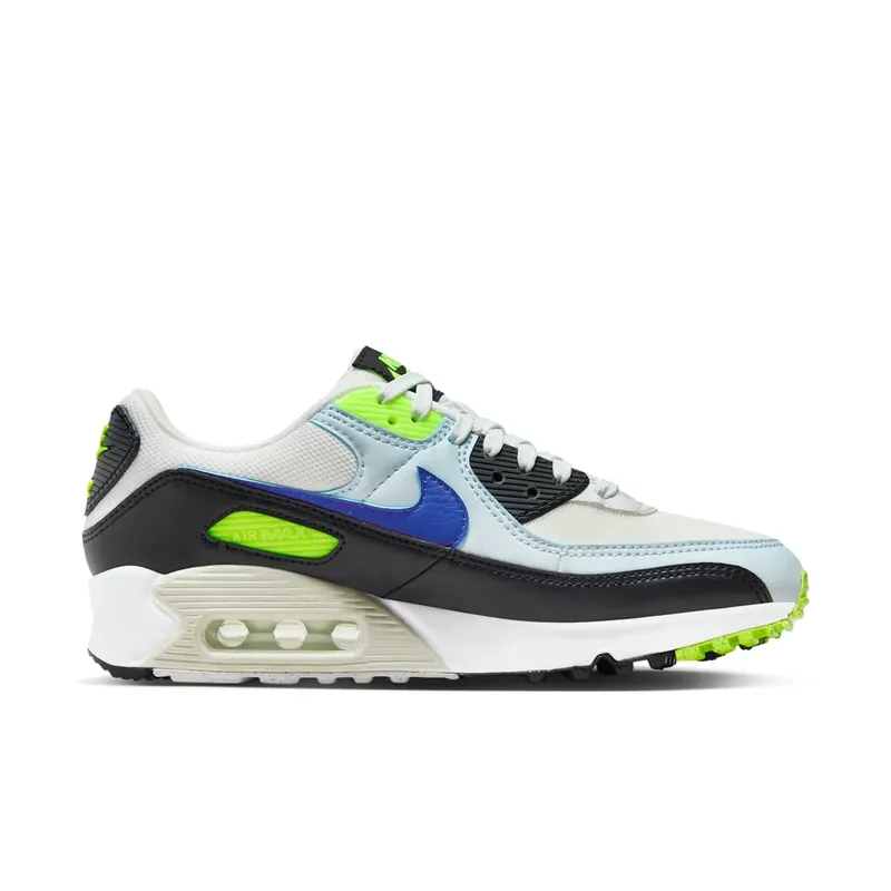 Nike Air Max 90 “White Blue Tint Volt” (DH8010-102)