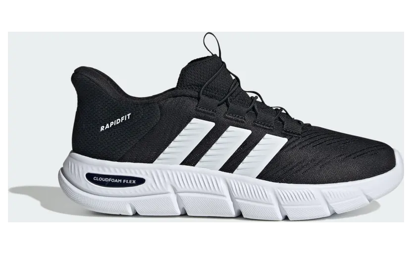 Adidas CLOUDFOAM FLEX RAPIDFIT-SCHOENEN Core Black / Cloud White / Silver Metallic (HP7002)