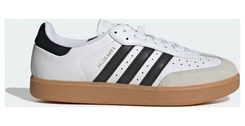 Adidas Velosamba Leren Cloud White / Core Black / Gold Metallic (JQ9176)