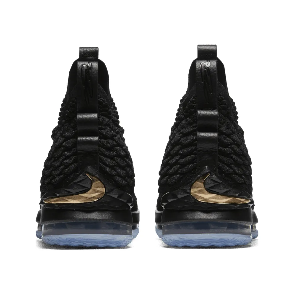 Nike LeBron 15 Black Gold Black/Black-Metallic Gold (897648-006)