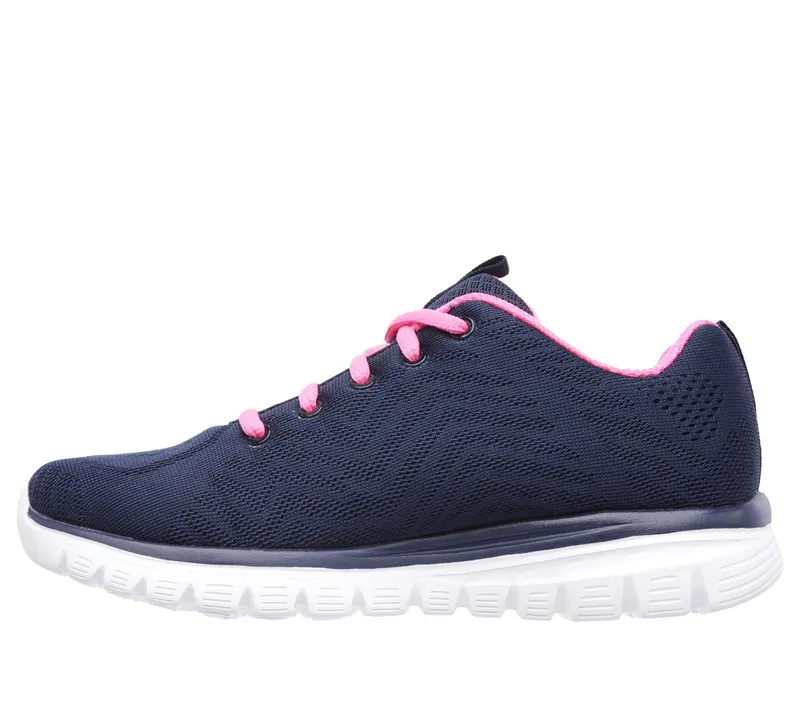 Skechers Graceful – Get Connected Sneaker Marine/Heet Pink