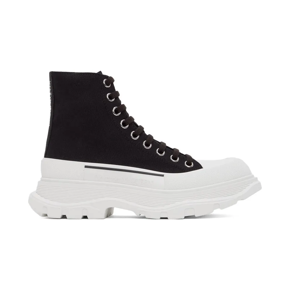 Alexander McQueen Purple Tread Slick High Sneakers (611706W4MV2)