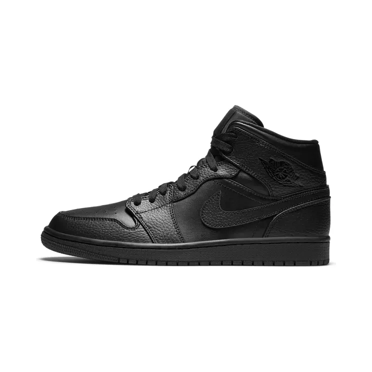 Air Jordan 1 Mid ‘Triple Black’ “Black” (554724-091)