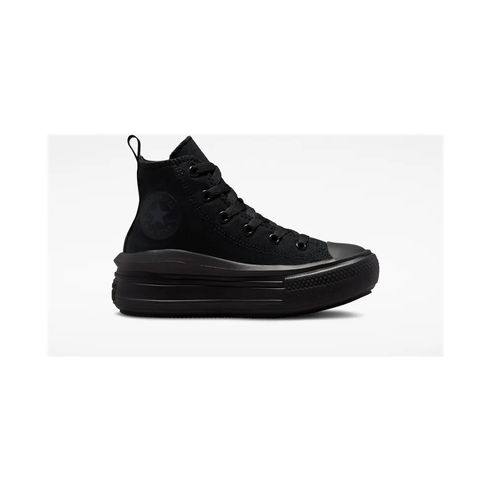 Converse Chuck Taylor All Star Move Platform “Black / Black / Dark Smoke Grey” (A03670C)