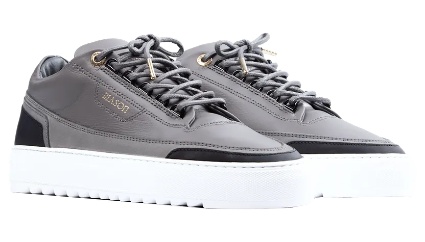 Mason Garments Firenze Leather / Nubuck Grey Grau (FW19-15F-1)