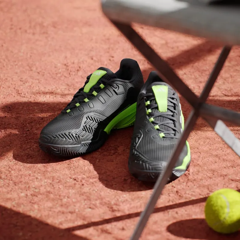 Adidas Barricade 13 Clay Tennis Shoes Core Black / Zero Metalic / Lucid Lemon (IH2560)