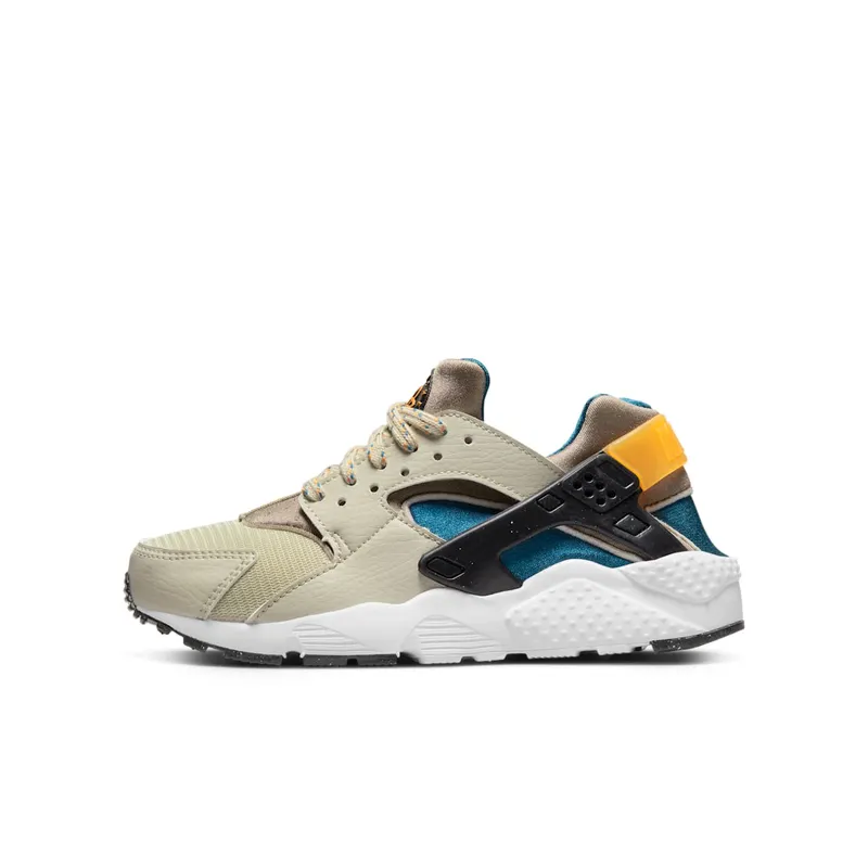 Nike Air Huarache Run “Light Stone / Black / Marina / Kumquat” (DV7139-100)